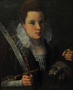 Lavinia Fontana Judith with the head of Holofernes. Sweden oil painting artist
